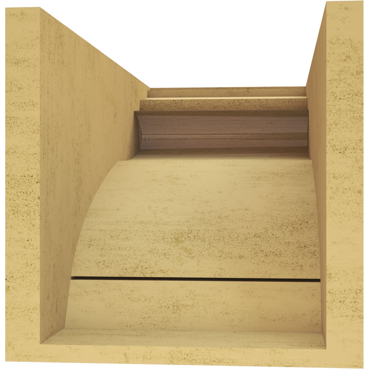 10"W x 20"D x 10"H Wide Mayflower Rough Cedar Woodgrain TimberThane Corbel, Primed Tan