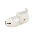 thumbnail image 6 of Biezeib Baby Girls Mary Jane Shoes Rhinestones Flower PU Princess Flats Casual Walking Shoes for Newborn Infant Toddler, 6 of 6