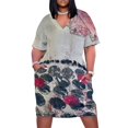 thumbnail image 2 of Vestido rústico con bolsillos sueltos y corazón, ropa de mujer, ropa coreana elegante, ropa de mujer, vestidos de fiesta para mujer, 2 of 7