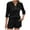 Black, variant on Women Short Outfits Sets V Neck Button Shirts and Elastic Waist Shorts Graphic Summer Set Two Piece Lounge Set for Women