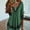 Green, variant on Plus Size Tops for Women Women Fashion Casual Fold Buttons Contrast Color Long Sleeve V-Neck Tops Full-Sleeve Tops Blouse Loose Top T-Shirt Blouse Solid Casual Long Sleeves Hight Neck Shirts