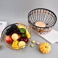 thumbnail image 2 of Panier à Fruits en Fil Métallique Grand Panier Rond de Rangement pour Pain Bol à Fruits Moderne Comptoir de Cuisine Support de Légumes pour Collations, 2 of 7
