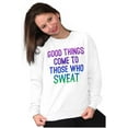 thumbnail image 3 of Inspirational Gotta Shine Quote Women Crewneck Sweatshirt Brisco Brands S, 3 of 6
