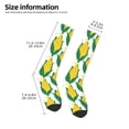 thumbnail image 2 of Fotbe Corn Cob Calcetas Divertidas Estampadas para Hombre y Mujer, Calcetas de Algodón hasta la Rodilla para Caminar, Correr, Enfermería y Embarazo, 2 of 6