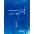 thumbnail image 2 of Borders, Cole 25x32 White Modern Wood Framed Museum Art Print Titled - PP677-Faded Blueprint Can Opener Patent Poster, 2 of 4