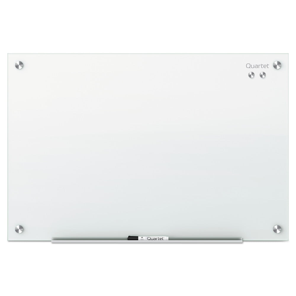 NEW QUARTET MAGNETIC DRY ERASE BOARD 18" X 24" SILVER 4 MARKERS 2 MAGNETICS 