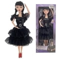 thumbnail image 1 of Muñeca negra Addams YONGSHENG del miércoles de la Familia Addams 11 pulgadas vestido negro tacones altos, 1 of 4