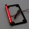 thumbnail image 4 of Universal Motorcycle 6" LED License Plate Frame With LED Tail Brake Light Black, 4 of 4
