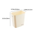 thumbnail image 3 of EGNMCR Trash Can, Garbage Can, Kitchen Trash Can Rectangular Open Top Waste Bin Suitable For Home Bathroom Kitchen Bedroom Office Waste Bin Modern Design Plastic Waste Bin rubbish bin, 3 of 7