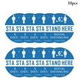 thumbnail image 1 of Coofit 10PCS Social Distancing Floor Decal Waterproof Social Distance Floor Sticker, 1 of 10