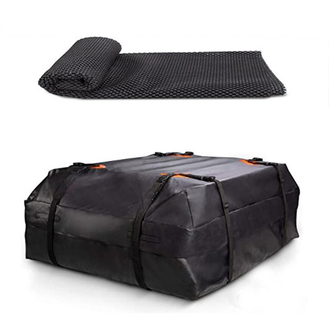 CARTTOU Portable Car Rooftop Bag Large Capacity Expandable Waterproof Storage Bag for Outdoor Camping Traveling