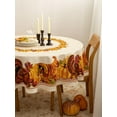 thumbnail image 6 of Fall Thanksgiving Tabletop Collection for Kitchen Dining Decoration Parties Harvest, Harvest Party, Tablecloth, 70" Round, 6 of 8