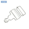 thumbnail image 3 of Unique Bargains Overall Buckles 4 Sets Retro Suspender Replacement Buckles 35mm, Silver Tone, 3 of 6