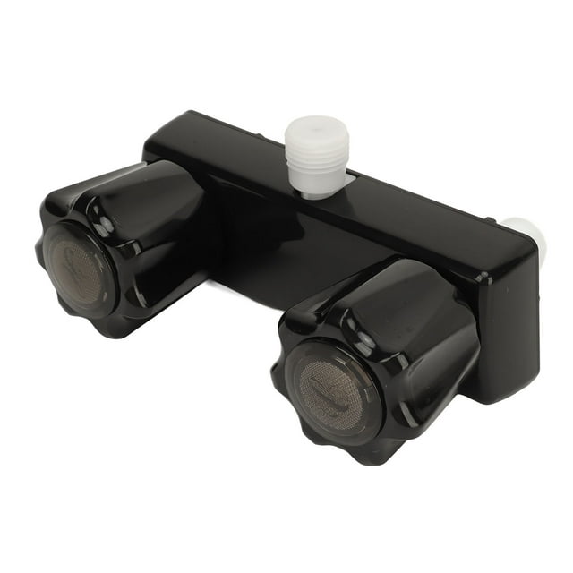 RV Shower Faucet Valve, RV Shower Valve Diverter Easy To Install Control Dual Knob RV Faucet Shower Faucet With 2 Knobs For Boat Wagon