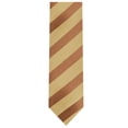 thumbnail image 4 of Jacob Alexander Men's Slim Stripe Tonal 2.5 inch Wide Neck Tie - Vegas Gold, 4 of 7