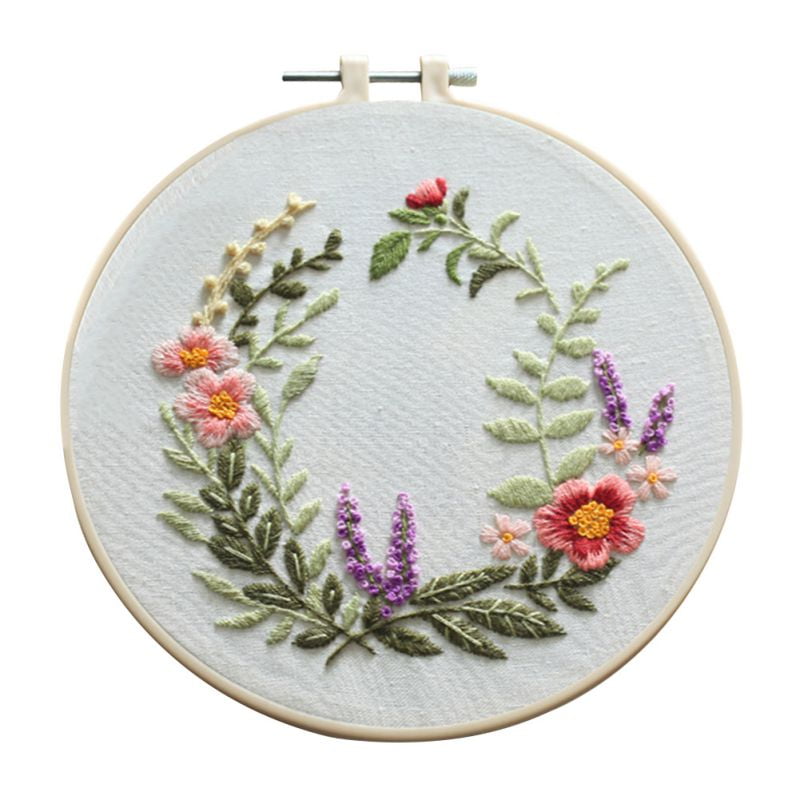 European Style Flowers Diy Embroidery Ribbon Set Beginners With Embroidery Shed Sewing Kit Cross Stitch Crafts Hand Stitched Decoration Walmart Canada