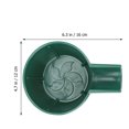 thumbnail image 2 of IFANLANDOR Handheld Shaving Bowl Green Plastic Sturdy Deep Design for Comfortable Home Use, 2 of 8