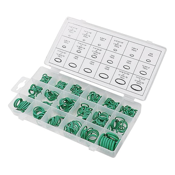 Air Conditioning System O-ring Set,rubber Ring Automotive Air Conditioning Compressor Seals O-ring Seals(green)(270pcs)
