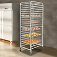 thumbnail image 5 of 20-Tier Bakery Rack with 4 Wheels for Kitchen Bakery Restaurant Catering Sturdy, 5 of 24