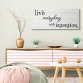 thumbnail image 2 of Stupell Industries Everyday with Intention Phrase Minimal Black White Text Inspirational Painting Gallery Wrapped Canvas Art Print Wall Art, 17 x 40, 2 of 6