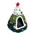 thumbnail image 4 of Cama navideña para gatos, suministros para mascotas, creativa, ligera, estable, decoración navideña, transpirable, cueva para mascotas, escondite Vistoso, 4 of 8