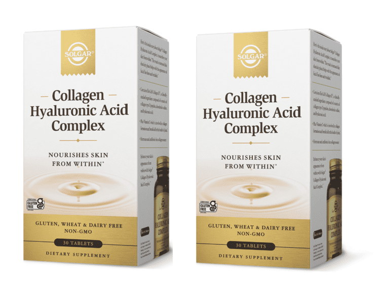 Solgar Hyaluronic Acid 120 mg, 30 Tablets-2 Pack