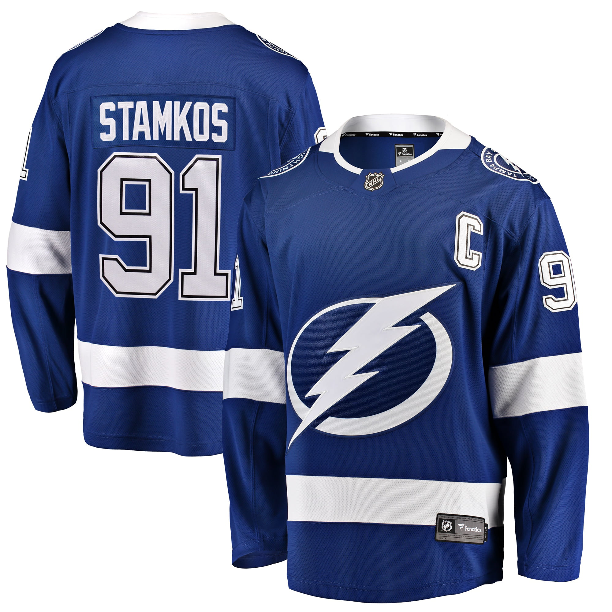 Fanatics - Steven Stamkos Tampa Bay Lightning Fanatics Branded Youth Home Breakaway ...
