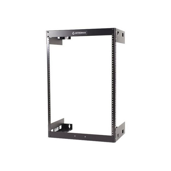 Ortronics - Rack open frame - wall mountable - black - 15U - 19"