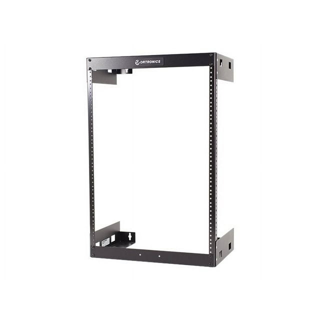 Ortronics - Rack open frame - wall mountable - black - 15U - 19"