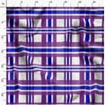 thumbnail image 3 of Soimoi Blue Modal Satin Fabric Gingham Check Print Sewing Fabric Yard 42 Inch Wide, 3 of 5