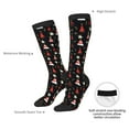 thumbnail image 4 of Xecao Christmas Tree and Gold Socks Print Compression Socks for Both Men And Women for Running, Travel, Flight, Nurse, 4 of 6