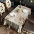 thumbnail image 2 of Pioneer Flower Floral Print Pattern Rectangle Tablecloth 60"x120",Waterproof Polyester Rectangle Table Cloth, Wipeable Spillproof Polyester Tablecloth for Dining, Camping, Indoor and Outdoor, 2 of 6