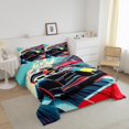 thumbnail image 3 of Erosebridal Cartoon Car Bedding Toddler Comforter Set, Karting Down Comforter, Racing Sports Decor, Lightweight, 3 of 8