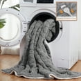 Electric Heated Blanket Throw 50"x60"", Thick Tufted Electric Blanket