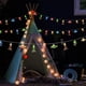 thumbnail image 2 of Cadena de luces LED a pilas, 3 m, 20 LED - Multicolor, cadena de luces LED para habitación infantil con colgantes de cohetes de astronautas, para fiestas de Navidad y cumpleaños, 2 of 4