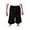 Black, variant on North 15 Men's Horizontal Print Basketball Mesh Shorts with Side Pockets-3290-White-3XL
