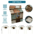 thumbnail image 7 of Table Runner Dresser Scarves 72 Inch Long, Marine Nautical Anchor on Vintage Wood Board Linen Dining Table Runners Brown Teal Tabletop Scarf for Wedding Holiday Party Kitchen, 7 of 7