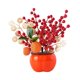 thumbnail image 4 of Cubo de bendición de flores falsas Macarena ramo artificial decoración Año Nuevo chino, 4 of 8