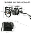 PEXMOR Foldable Bike Cargo Trailer with Universal Bike Hitch, Bicycle