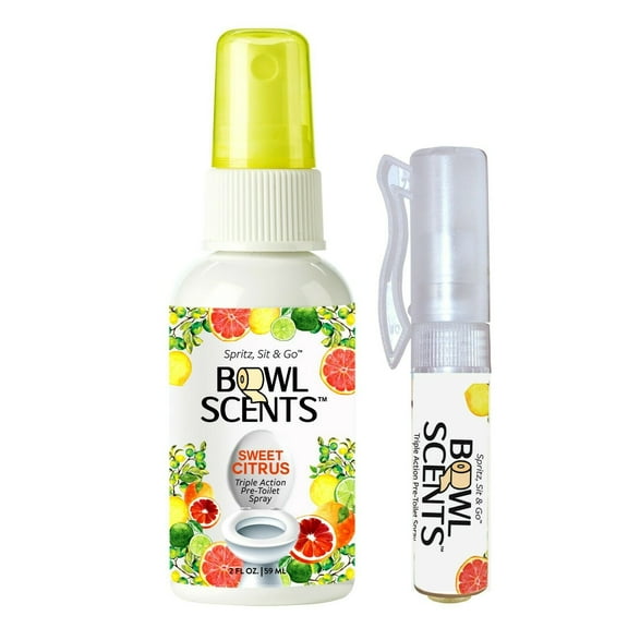 Bowl Scents Pre-Toilet Spray | 2 oz Mini   Traveler | Prevents Nasty Poop Smell