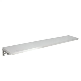 Toriexon Folding Concession Shelf 68" X 12", Stainless Steel Drop Down
