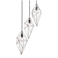 thumbnail image 2 of Woodbridge Lighting Lanning 3-Light Metal Cluster Pendant in Nickel/Black, 2 of 5