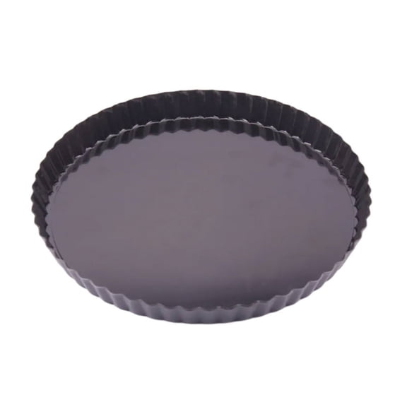 Heavy Duty Tart Pan Removable Loose Bottom Nonstick Quiche Pan Fluted Edges Round Baking Pan Tray Dishwasher Safe