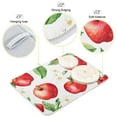thumbnail image 3 of Yayeee Dish Drying Mat for Kitchen Counter 16"x18" Microfiber Absorbent Pad, White Apple Pattern, 3 of 7