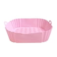 thumbnail image 1 of Silicone Air Fryer Basket Liners Set Of 3 Non-Stick Reusable Parchment Paper Replacement, 1 of 8