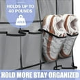 thumbnail image 5 of Over the Door Shoe Organizer, Shoe Rack Over the Door with Breathable Mesh 24/35 Pockets,Large Capacity Hanging Shoe Organizer , Hanging Closet Organizers Up to 40 lbs, 5 of 11