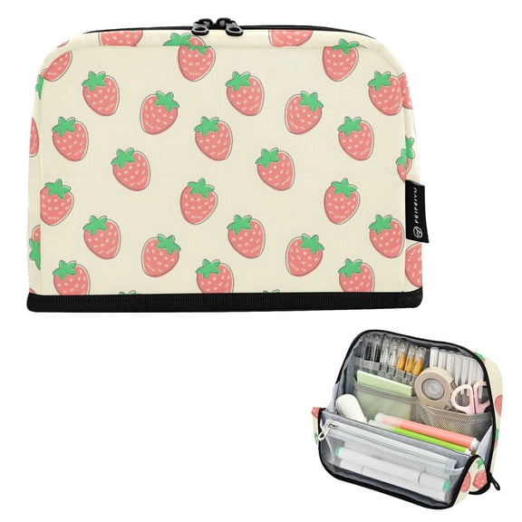 ALAZA Strawberry Cute Pencil Case Pen Pouch Bag Large Capacity Organizer