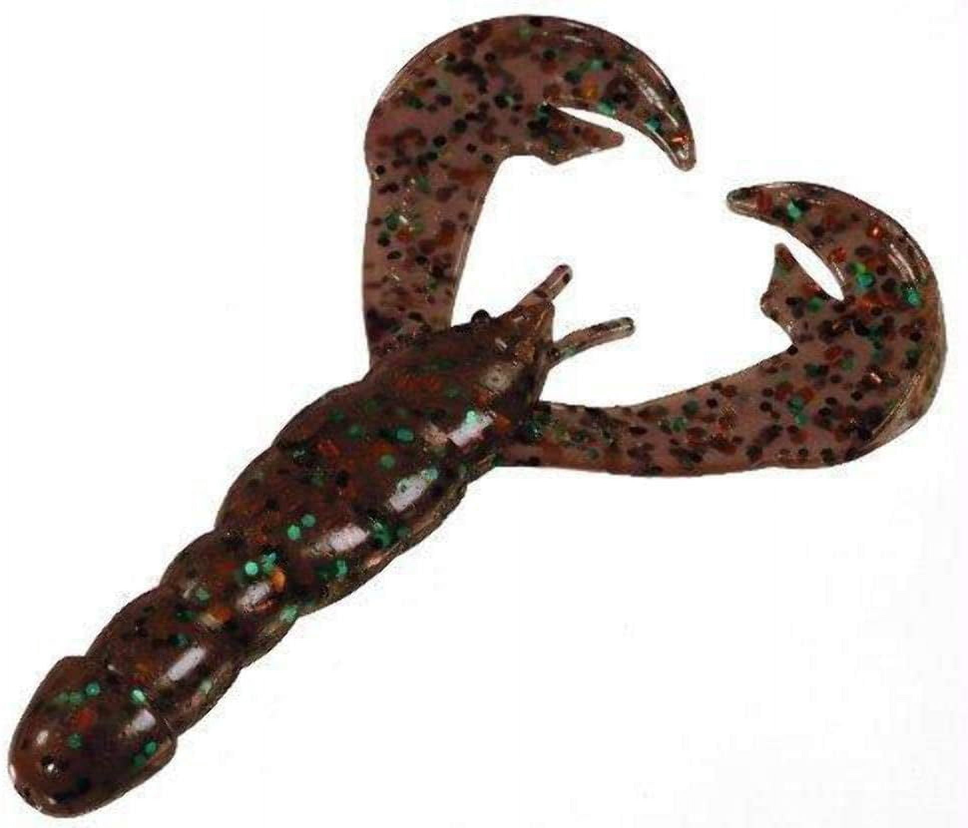 Strike King 4" Rage Tail Craw Soft Plastic Lures for Bass in Dirty Craw, 7-Count