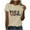 Beige, variant on WREESH Womens USA Shirts 4th of July T-Shirt Patriotic Shirts Breathable Casual Summer Short Sleeve Tee