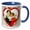 Blue/White, variant on 3drose, Ellen Clapsaddle – Secret in My Heart, 11oz Two-tone Yellow Mug